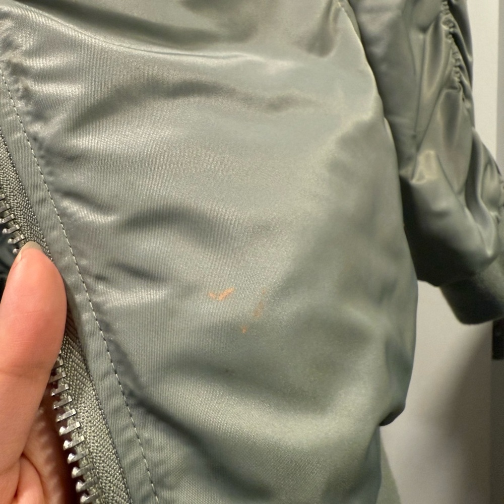 Dynamite Green Bomber Jacket in XS - Picture 3 of 4